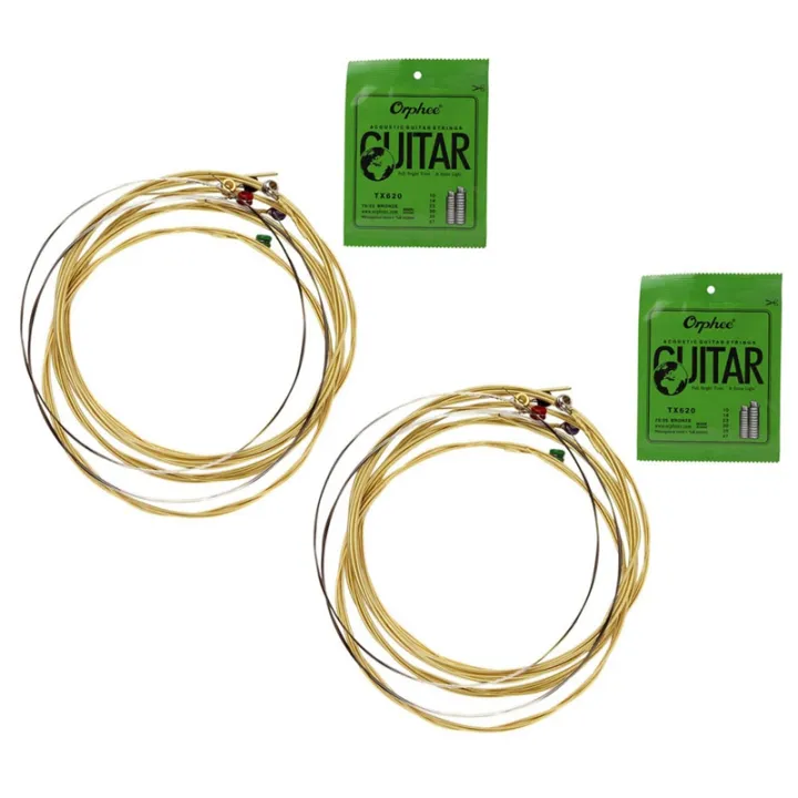 Orphee%2012Pcs%20Acoustic%20Guitar%20String%20Hexagonal%20Core+8%25%20Nickel%20FULL,Bronze%20Bright%20Tone%20TX620%20-%20Image%202