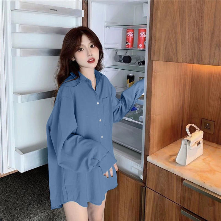 Spring%20and%20Autumn%20Women's%20New%20Korean%20Style%20bf%20Wind%20Loose%20ins%20Mid-Length%20Thin%20Student%20Coat%20Women%20Long%20Sleeve%20Shirt%20Women%20-%20Image%208
