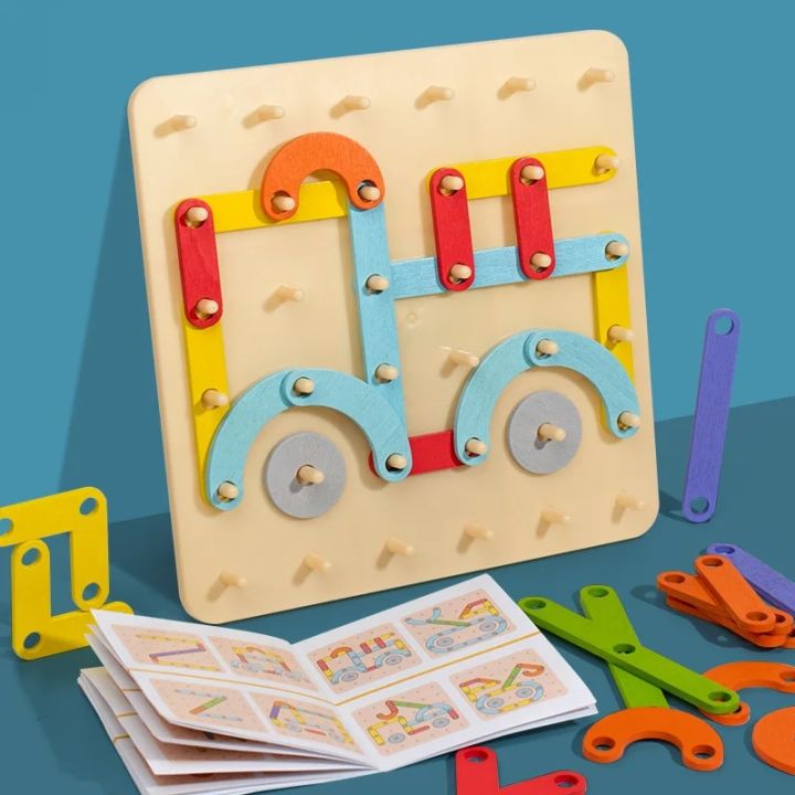 Children%20Wooden%20Geoboard%20Toys%20Nail%20Board%20Geometric%20Column%20Set%20Construction%20Puzzle%20Geometric%20Pegboard%20Montessori%20Sensory%20Toy%20-%20Image%203