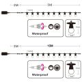 8M/13M G50 LED milky white ball light warm garland string light, suitable for outdoor decoration of wedding garden party--13M 20Bulbs--220V.