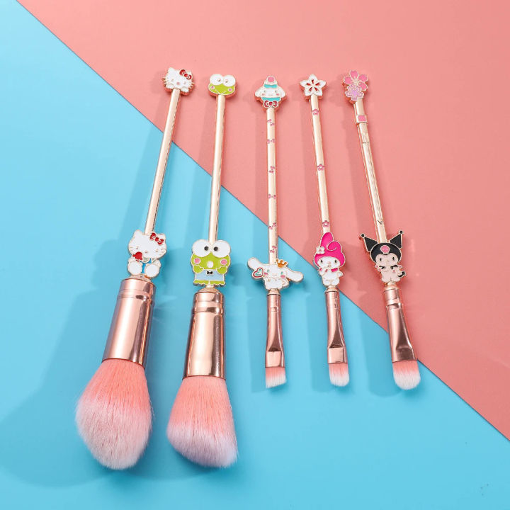 5%20pcs/set%20kitty%20cat%20makeup%20brush%20set%20anime%20cute%20soft%20fluffy%20women's%20cosmetic%20makeup%20tools%20foundation%20brush%20eyeshadow%20brush%20gifts%20-%20Image%203