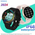 IP68 Waterproof Smart Watch, Full Touch Screen Display With Message, Answer Make Call Smartwatch, Sleep,Body Temperature, Body Monitoring, Sports Pedometer, Information Smart Watch For Android For IOS. 
