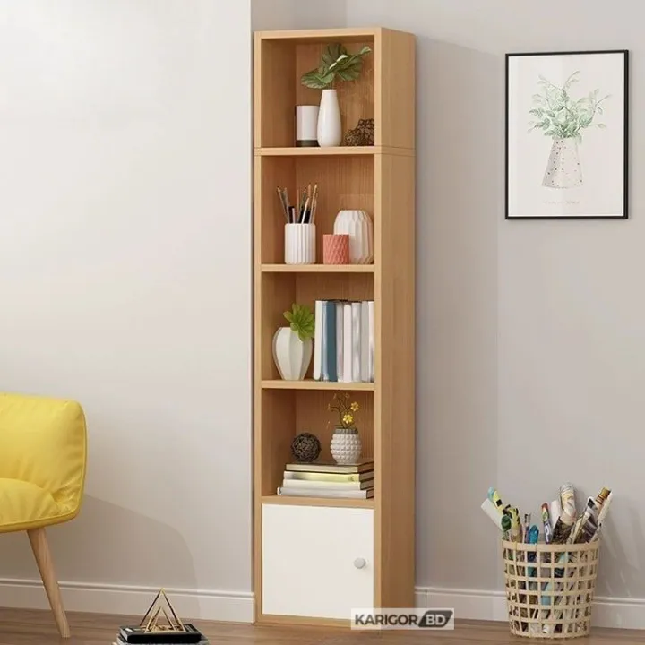 Reader's%20Choice%205%20Layer%20Book%20Shelf%20Shelving%20Display%20Bookcase%20Shelve%20MDF%20Wood%20Bookshelf%20Showpiece%20Rack%20with%20Storage%20Cabinet%20by%20KARIGOR%20BD%20-%20Image%202