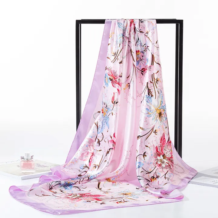 (Local)%20Silk%20Scarf/Women%20Summer%20Satin%20Silk%20Bandana%20Head%20Wrap/Bright%20Headkerchiefs%20For%20Ladies/90x90cm/90g%20-%20Image%206