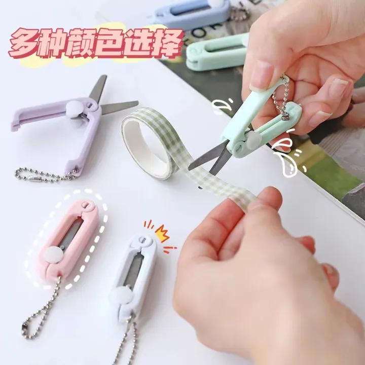 Scissors%20Creative%20Mini%20Portable%20Folding%20Scissors%20Simple%20Paper-Cutting%20Art%20Tool%20Stationary%20Scissors%20-%20Image%202