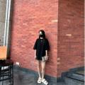 CHOW＆FAY【Inverted Triangle】220gPure Cotton Summer Chubby Girl Loose Slimming and All-MatchingTT-shirt. 