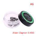 10pcs/box A1 twisted Fused Hive clapton coils premade wrap wires rda coil.