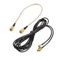 TWEXQNY 12 inch RP-SMA Female to RP SMA Female Plug RF Pigtail Cable RG316 & 3Meter Fi extension cable RP SMA antenna connectors. 