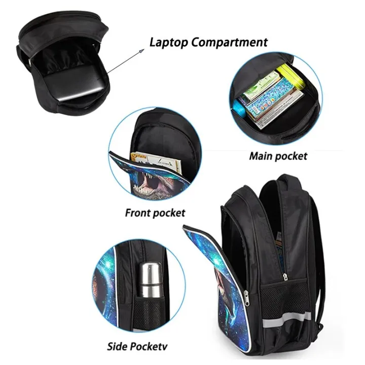 Smiling%20Critters%20Backpack%20for%20Child%20Cartoon%20School%20Bag%20For%20Boy%20Girls%20Double%20Main%20Zipper%20Pocket%20Large%20Capacity%20School%20Backpack%20-%20Image%204