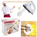 Electric Egg Beater and Mixer for Cake Cream - White. 