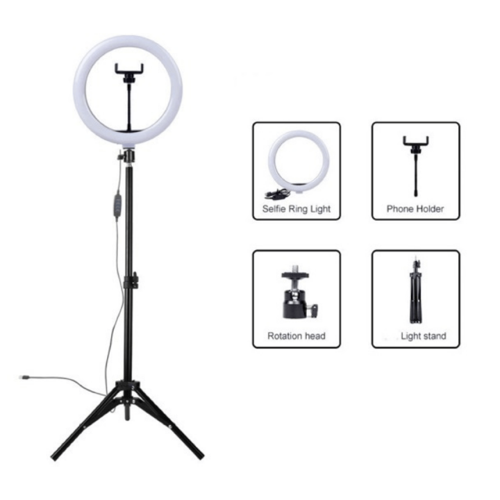 12%20inch%20Selfie%20Ring%20Light%20Live%20Stream/Makeup%20with%20Tripod%20Stand%20&%20Cell%20Phone%20Holde%20-%20Image%206