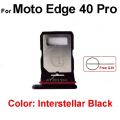For Motorola Moto Edge 40, 40 Neo, 40 Pro Sim Tray Micro SD Card Slot with Sim Ejector Pin Replacement Parts. 