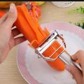 Stainless Steel Multi-function Vegetable Peeler&Julienne Cutter Julienne Peeler Potato Carrot Grater Kitchen Tool.