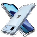 Compatible with Apple iphone 17 / iPhone 17 Air / iPhone 17 Pro / iPhone 17 Pro Max Luxury Slim Transparent Liquid Silicone 3 Layers Full Covered Soft Gel Rubber Case Cover.