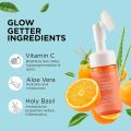 ZM Vitamin C Foaming Face wash | For glowing skin | Exfoliator Brush for Deep Cleansing | Brightening Face wash for Women & Men | All skin types - 100 ml. 