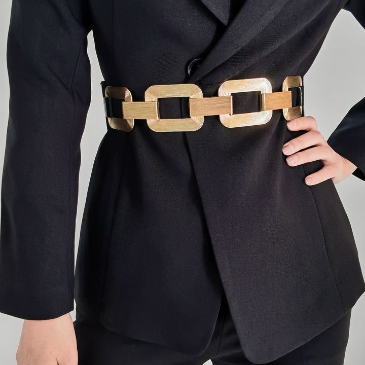Luxury%20Gold%20Chain%20Belt%20Elastic%20Metal%20Waist%20Belts%20for%20Fashion%20Women%20Stretch%20Waistband%20GM169%20-%20Image%202