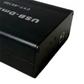 Black USB-DMX Controller Stage Lighting DMX512 Controller Support MA OnPC Freestyler+3D DJ USB DMX Interface. 
