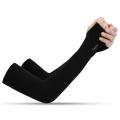 Slim Hand Sleeves uv protection - Black Color. 