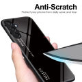 PlusCase for Samsung Galaxy M15 / F15 5G Case Glass Hard Gradient Painted Shockproof Phone Back Cover.