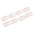 Small Paper Clips, Metal Paper Clips Light Weight 50pcs Durable  for Home for School. 