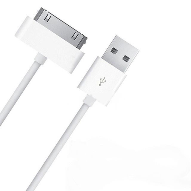 USB Cable for iPhone 4 4s iPad 2 3 iPod 30 Pin USB Data Cable for iPhone 4/4S - White