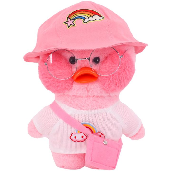 White%20Doll%20Clothes%20Dress%20Sweater%20Hat%20Uniform%20Fit%2030cm%20Lalafanfan%20Yellow%20Duck%20Doll%20Children's%20Toy%20Girl%20Gift%20Duck%20Doll%20Accessories%20-%20Image%204