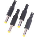 10-PCS DC Barrel Power Jack Connector 5.5mm x 2.1mm Male - Panel Mount Adapter for Power Supply. 