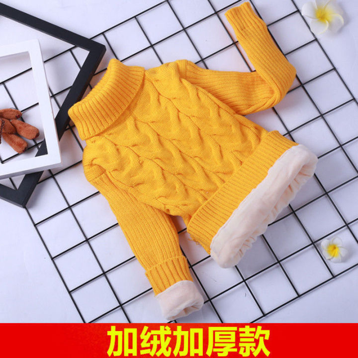 New%20Kids'%20Sweater%20Autumn%20and%20Winter%20Children's%20Bottoming%20Sweater%20Baby%20Boys%20and%20Girls%20Fleece-Lined%20Thick%20Sweater%20Children's%20Clothing%20-%20Image%208