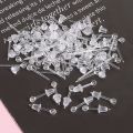 100 Set Plastic Ball Earrings Clear Ear Pins Resin Earring Backs Nickel Free Earrings Piercing Retainers DIY Ear Accessories. 