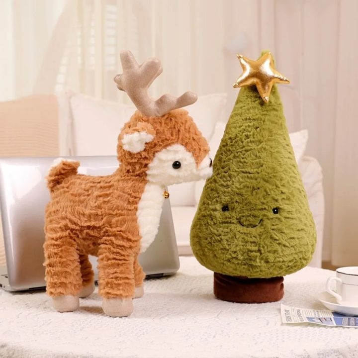 Plushie%20Xmas%20Tree%20Cute%20Stuffed%20Christmas%20Elk%20Reindeer%20Plush%20Deer%20Toy%20Pine%20Ring%20Bell%20Ginger%20Bread%20Chocolate%20House%20Bell%20-%20Image%202