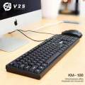 V2S KM200 Universal Combo Bundle Wired Gaming With RGB Backlight Key Mechanical Keyboard And Mouse Set. 