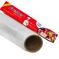 Fresher Plastic Stretch Wrap Clear Cling Food Grade PE Vinyl Film Plastic Wrapping Paper Roll 60 meter Ideal food Wrapping paper for Keeping Food Fresh. 