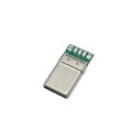 10PCS USB 3.1 Type-C PD 20W Connector 5Pin Male Receptacle Adapter to Solder Wire Cable High Current Support Board plug. 