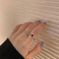 New Black Zircon Ring Set For Women. 
