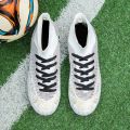 New Big Size 47 Turf Black Men Soccer Shoes Kids Cleats Training Football Boots High Ankle Sport Sneakers. 