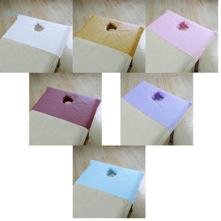 3x%20Cotton%20Spa%20Massage%20Table%20Cover%20Beauty%20Slaon%20Bed%20Face%20Hole%20Towel%20White%20-%20Image%204