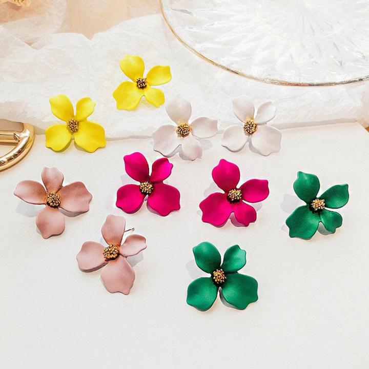 Boho Sweet Flower Earrings For Women Girls Colorful Beach Party Jewellry