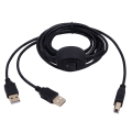 2 in 1 Printer Cable USB A to B Male to Male Printer Cable B. 