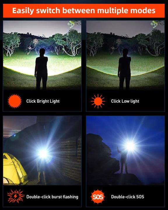 PHILIPS%2024W%20Zoomable%20LED%20Flashlight%20Torch%201100LM,%203000mAh%20Rechargeable%20Torch%20Light,%20Aluminum%20Alloy%20Handheld%20Flash%20Light%20for%20Home,%20Camping,%20Hiking,%20Emergency%20-%20Image%206