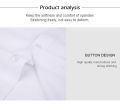 Orange Stretch Dress Shirt Men 2023 Brand New Regular Fit Long Sleeve Button Down Shirt Wrinkle-Free Easy Care Chemise Homme 2XL KEEMEEUYZO. 