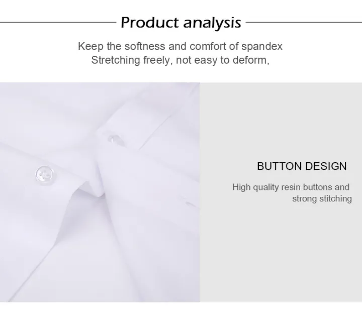 Yellow%20Mens%20Dress%20Shirts%202023%20Spring%20New%20Regular%20Fit%20Stretch%20Button%20Down%20Shirt%20Men%20Wrinkle-Free%20Easy%20Care%20Causal%20Formal%20Chemise%20KEEMEEUYZO%20-%20Image%204