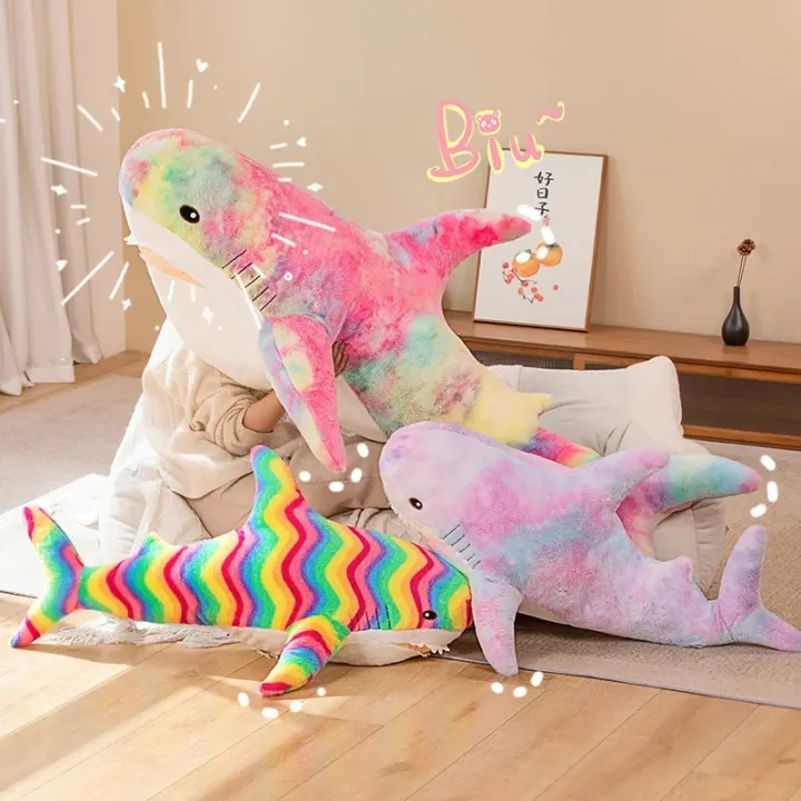 140%20Cm%20Cute%20Shark%20Doll%20Kawaii%20Extra%20Large%20Shark%20Animal%20Stuffed%20Plush%20Toy%20Super%20Soft%20Sleeping%20Pillow%20Children's%20Birthday%20Gift%20-%20Image%203
