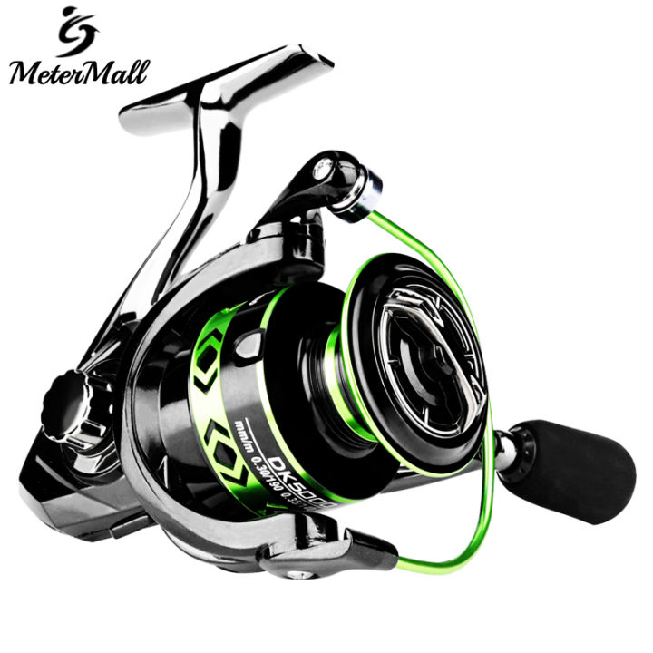 MeterMall Spinning Fishing Reel 5.2:1 Gear Ratio 17.5 LB Max Drag Ultra Smooth Powerful Fishing Tackle Perfect For Ice Fishing