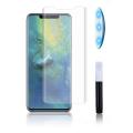 HUAWEI Mate 20 Pro Full Glue UVGlass Tempered Screen Protector, Black Transparent. 