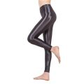 CKAHSBI Spandex Black White Women Satin Glossy Leggings Shiny Neon High Waist Stretch Workout Fitness Tights Fitness Trousers. 