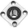 Flange Linear Motion Bushing Ball Bearing 16mmx28mmx37mm ( 2 Pcs).