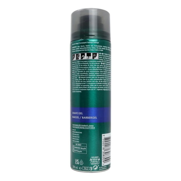 200%C2%A0ml%20Gillette%20EMACH3%20extra%20comfort%C2%A0Shaving%20Gel%20International%20Colombia%20product%20used%20for%20male%20-%20Image%202