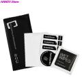 New 10sets Wet Wipes Dust Paper Cleaning Cloth Paste film tool set For Tempered Glass Phone Screen Camera Lens LCD Screens. 