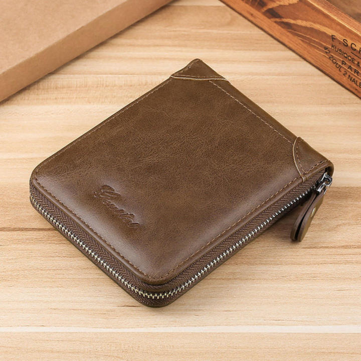 PU%20Men's%20Wallet%20Soft-touch%20Personalized%20Casual%20Leather%20Wallet%20Zipper%20Wallet%20for%20Use%20Gift%20for%20Men%20Business%20Essential%20Travel%20Accessory%20Fashion%20Accessory%20-%20Image%204