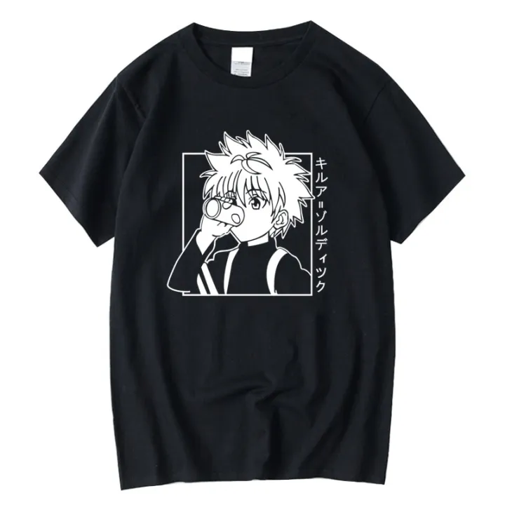XIN%20YI%20Men's%20Casual%20High%20Quality%20100%25%20Cotton%20T-shirt%20Tops%20Kawaii%20Hunter%20X%20Hunter%20Tshirt%20Killua%20Zoldyck%20T-shirt%20Anime%20Tee%20Shirt%20-%20Image%203